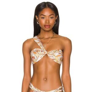 L*Space Mick Bikini Top in Soulshine Floral Size Small One Shoulder NWT